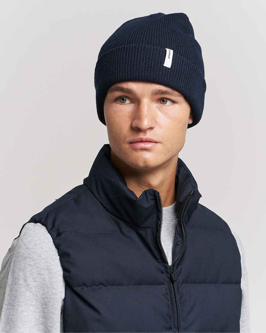 Men | Samsøe & Samsøe Lambswool Beanie Sky Captain | Samsøe Samsøe | Samsøe & Samsøe Lambswool Beanie Sky Captain