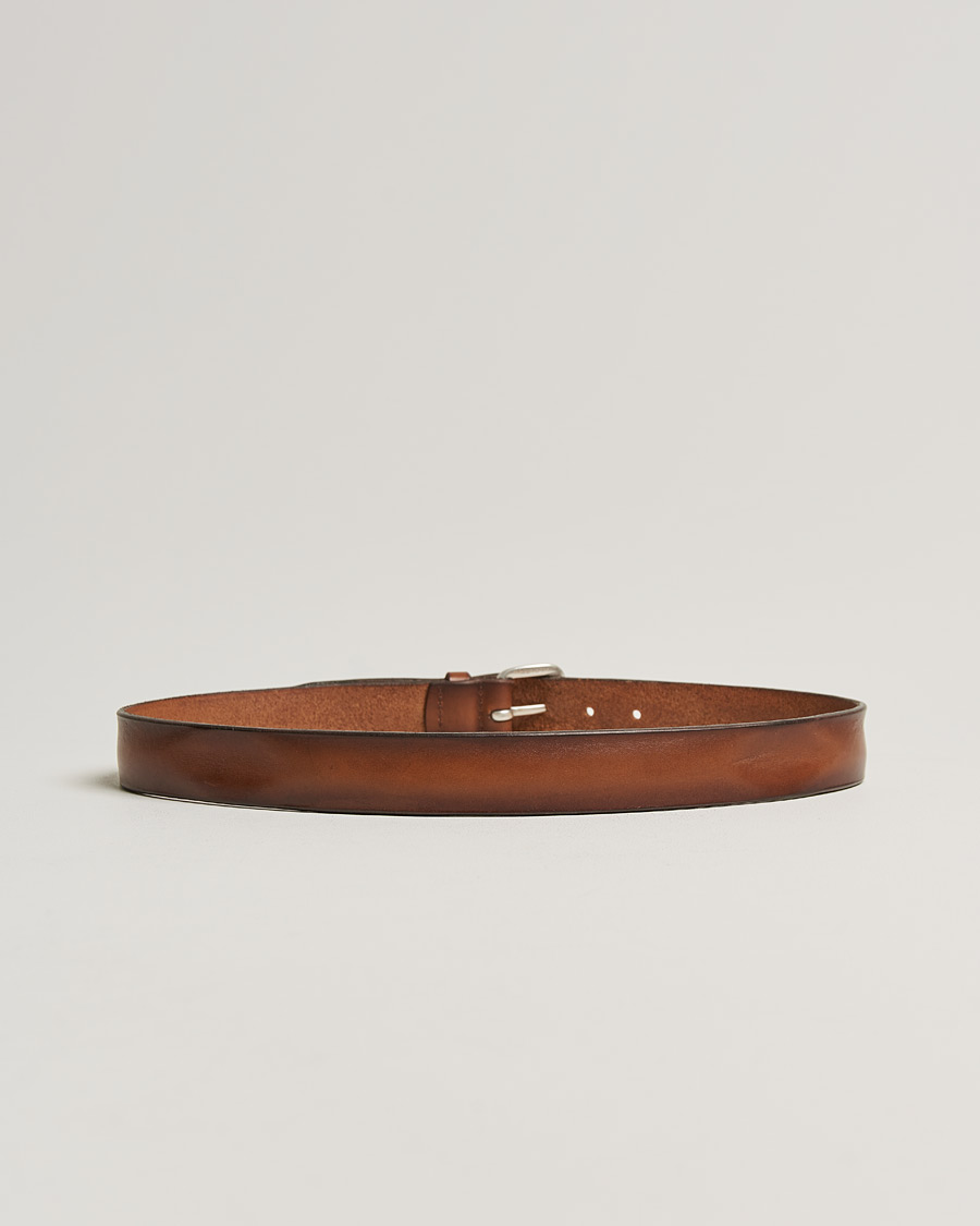 Men | Orciani Vachetta Belt 3,5 cm Cognac | Orciani | Vachetta Belt 3,5 cm Cognac