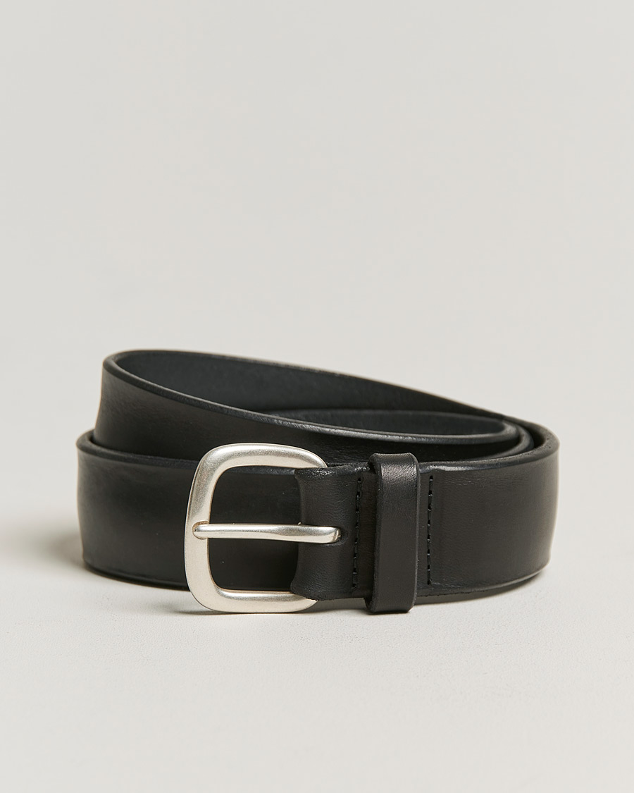 Men | Belts | Orciani | Vachetta Belt 3,5 cm Black