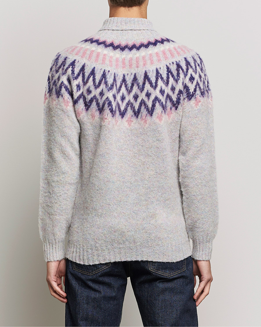 Men | Sweaters & Knitwear | Howlin' | Brushed Wool Fair Isle Roll Neck Galaxy