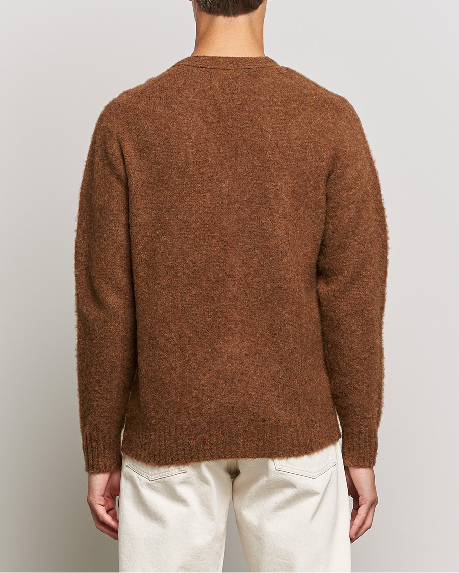 Men | Sweaters & Knitwear | Howlin' | Brushed Wool Cardigan Nuts
