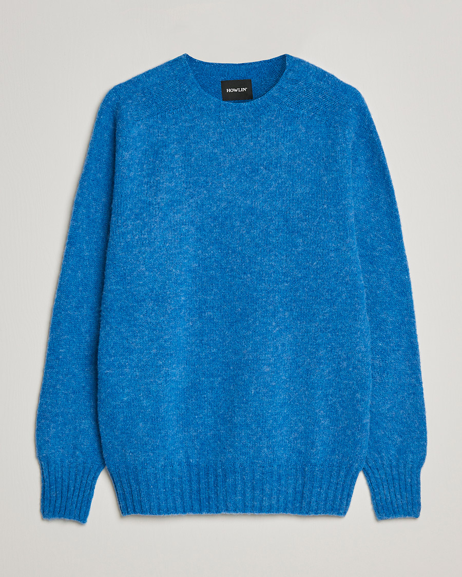 Men | Sweaters & Knitwear | Howlin' | Brushed Wool Sweater Apollo