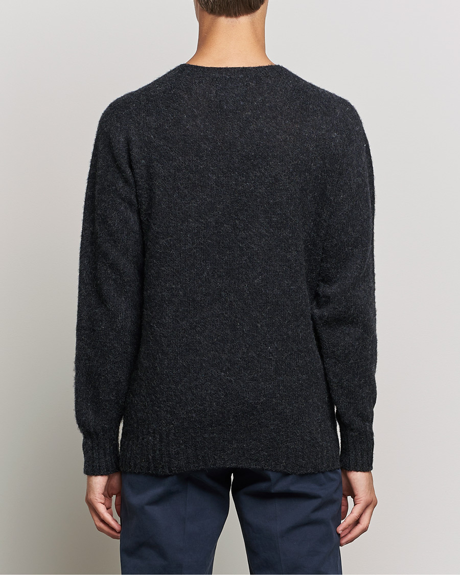 Men | Sweaters & Knitwear | Howlin' | Brushed Wool Sweater Charcoal