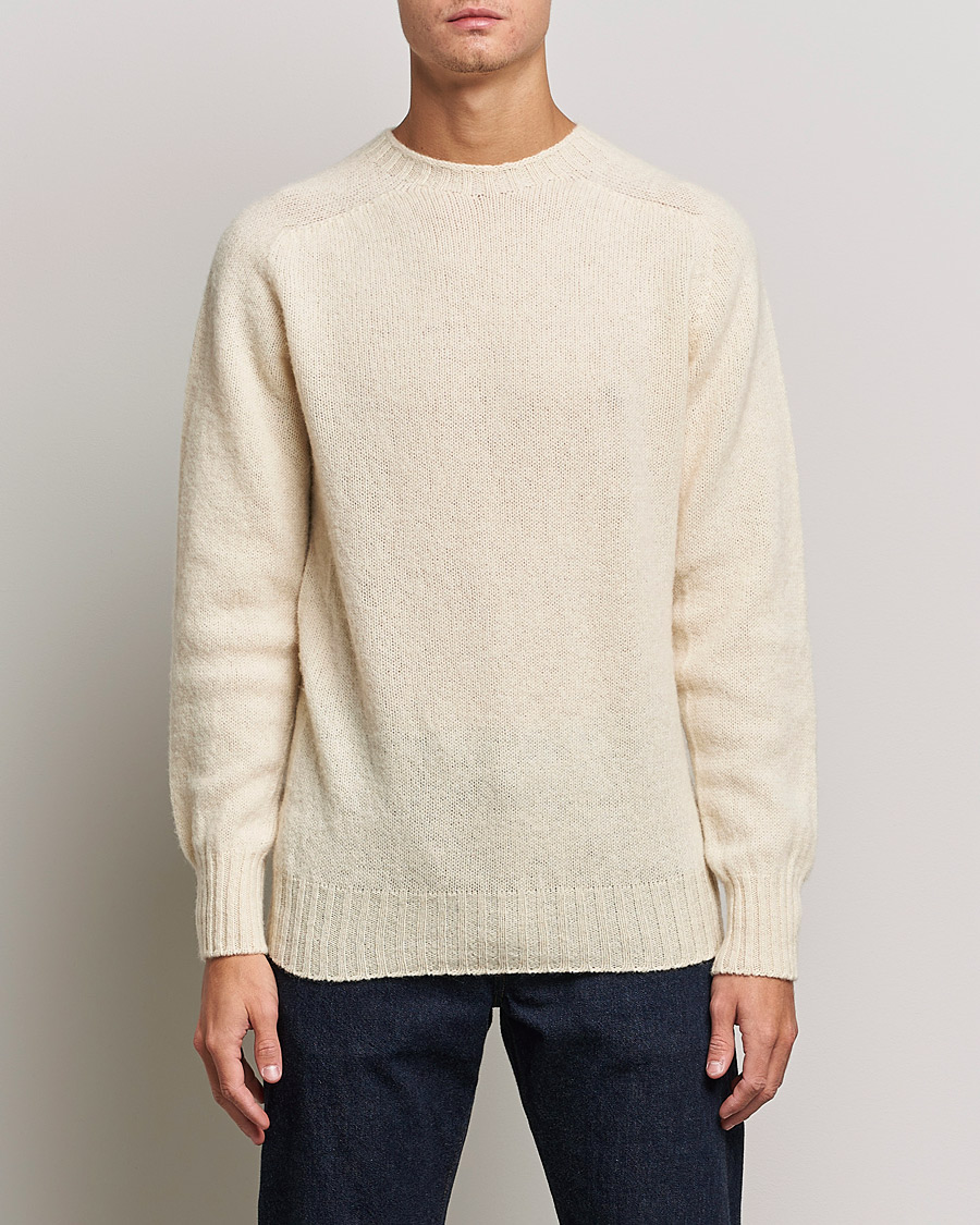 Men |  | Howlin' | Brushed Wool Sweater Ecru