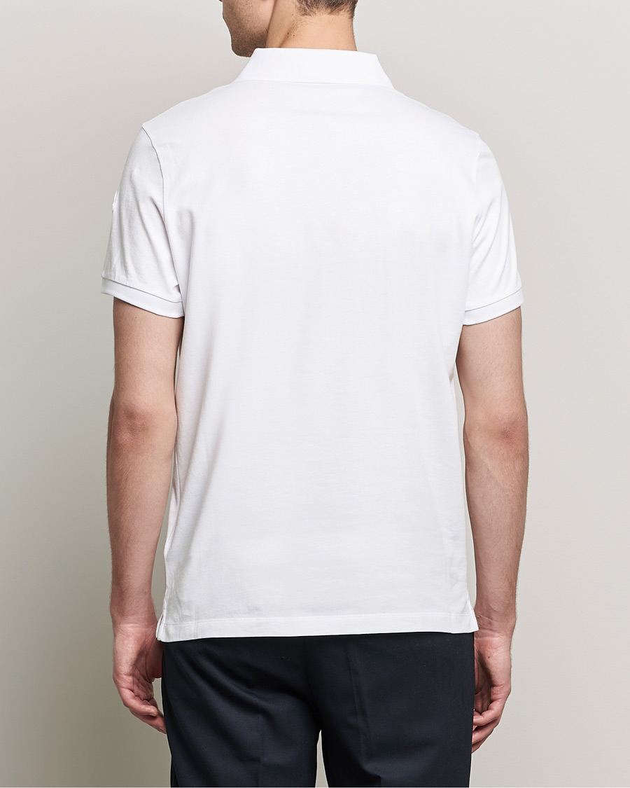 Men | Polo Shirts | Moncler | Tricolore Rib Polo White