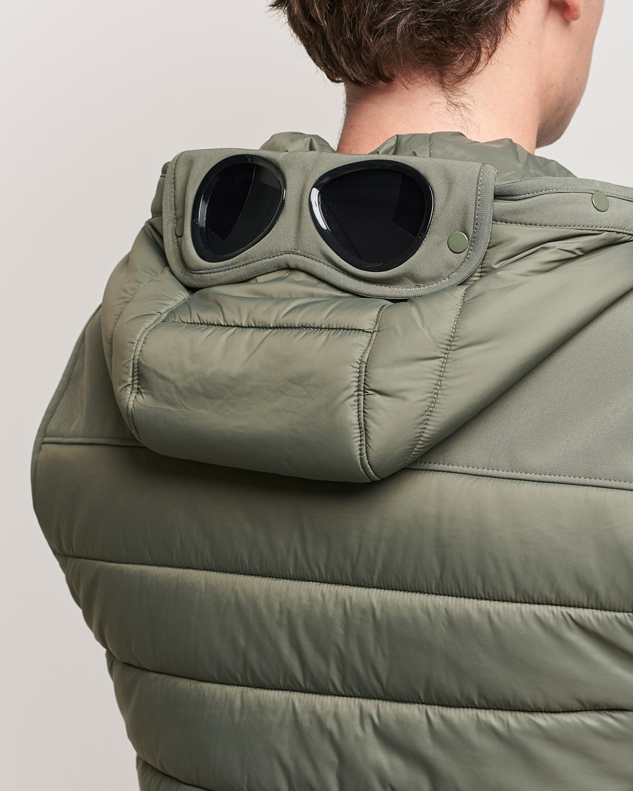 Men | Gilets | C.P. Company | CP Shell - R Mixed Goggle Vest Green