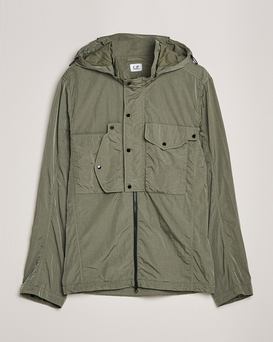 Men | Coats & Jackets | C.P. Company | Chrome R Hooded Shirt Jacket Green