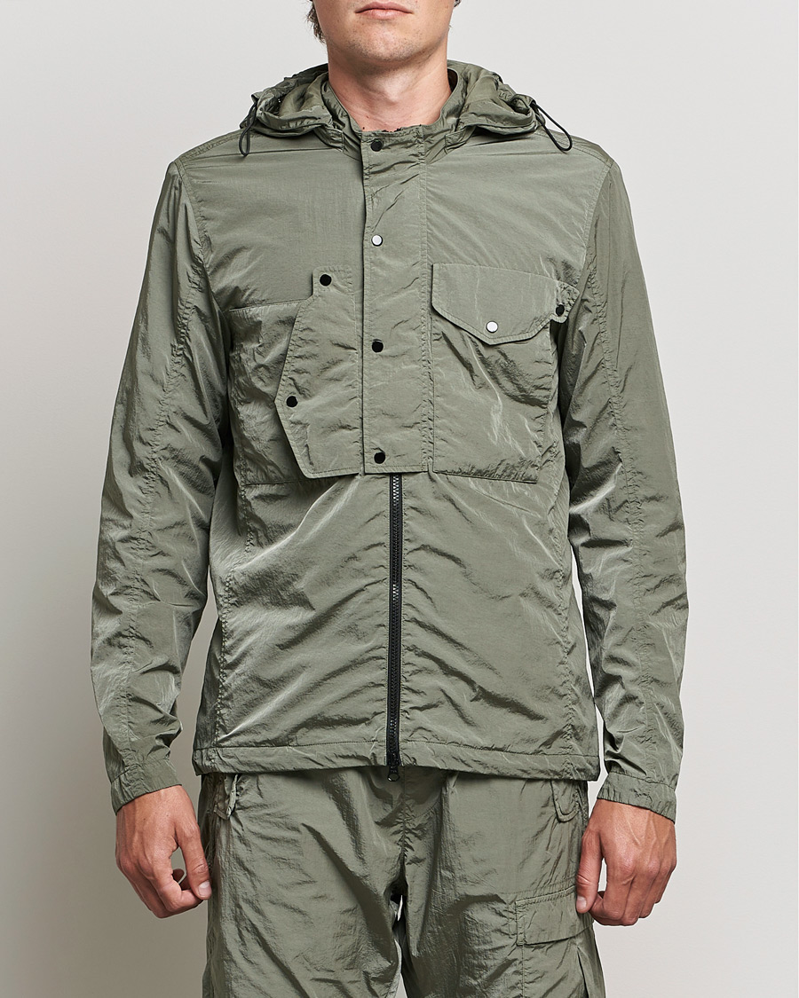 Men | Coats & Jackets | C.P. Company | Chrome R Hooded Shirt Jacket Green