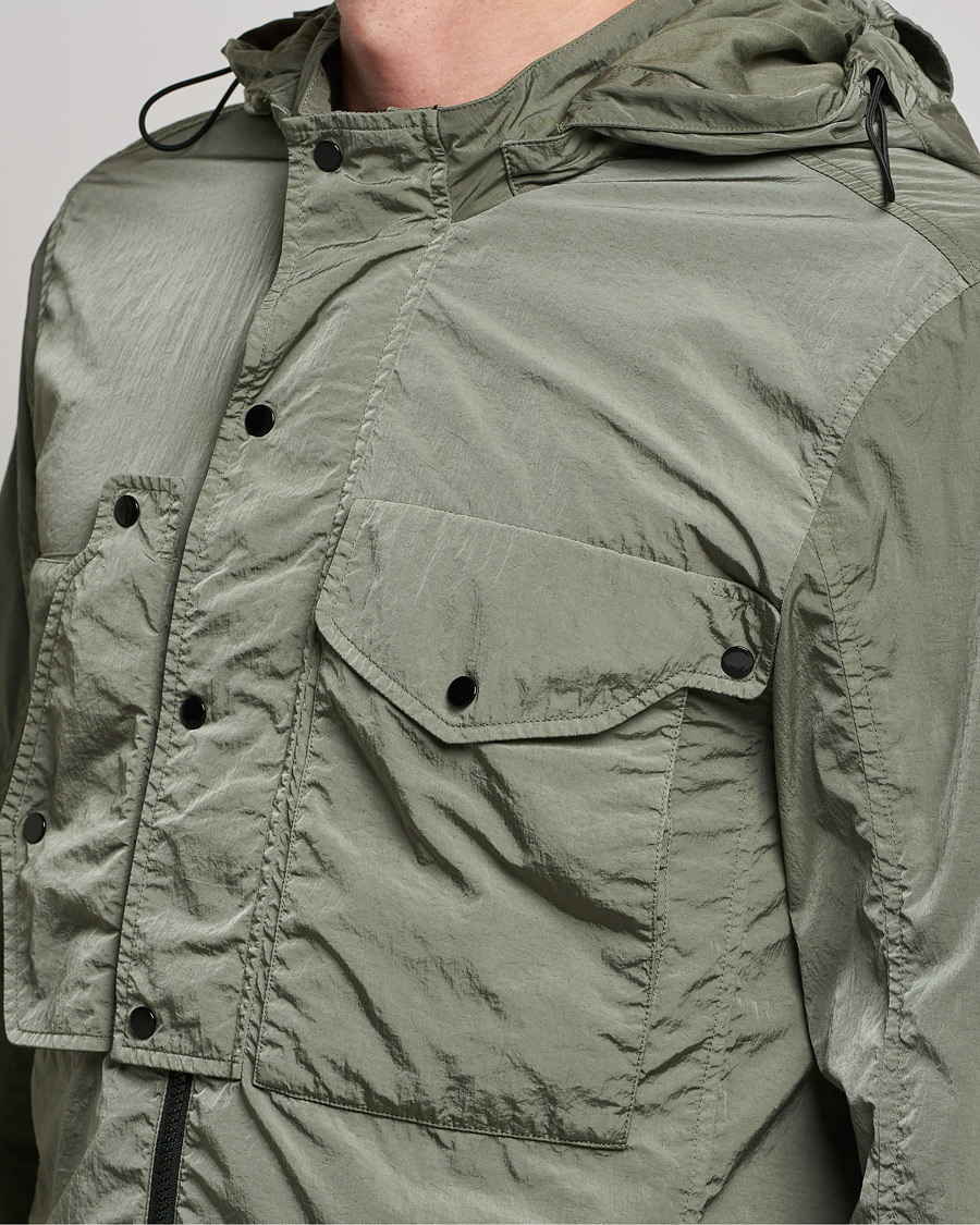Men | Coats & Jackets | C.P. Company | Chrome R Hooded Shirt Jacket Green