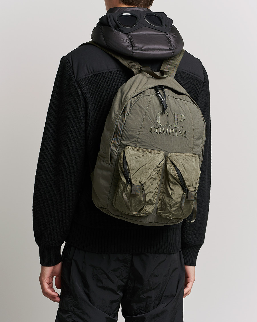 Men | Bags | C.P. Company | Taylon P Mixed Backpack Olive