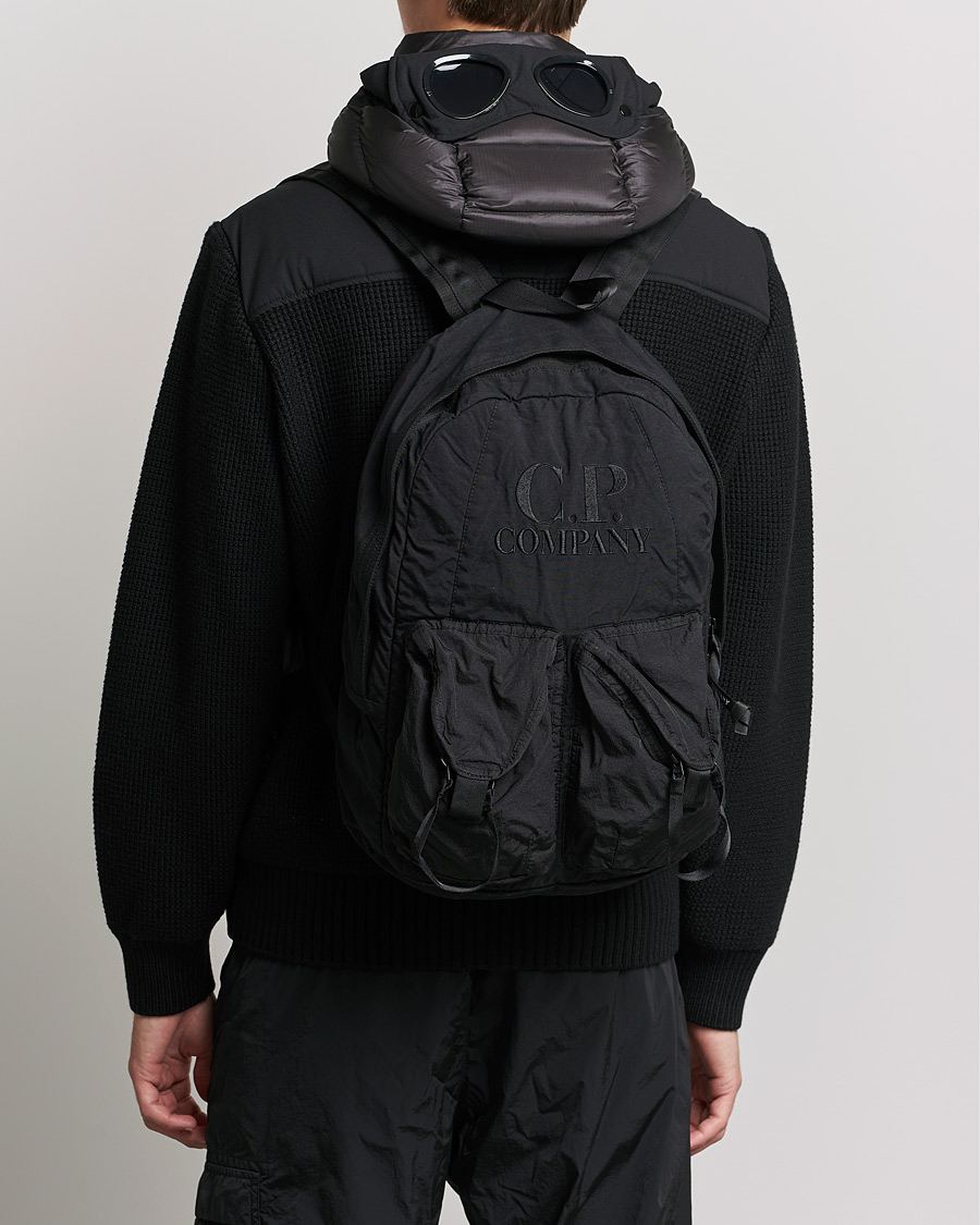 Men | C.P. Company Taylon P Mixed Backpack Black | C.P. Company | Taylon P Mixed Backpack Black