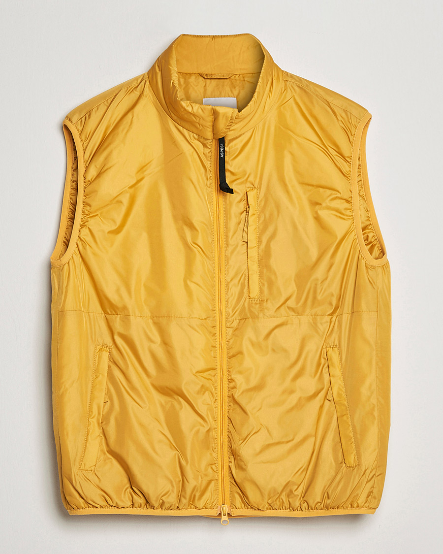 Men | Gilets | Aspesi | Jil Padded Vest Yellow