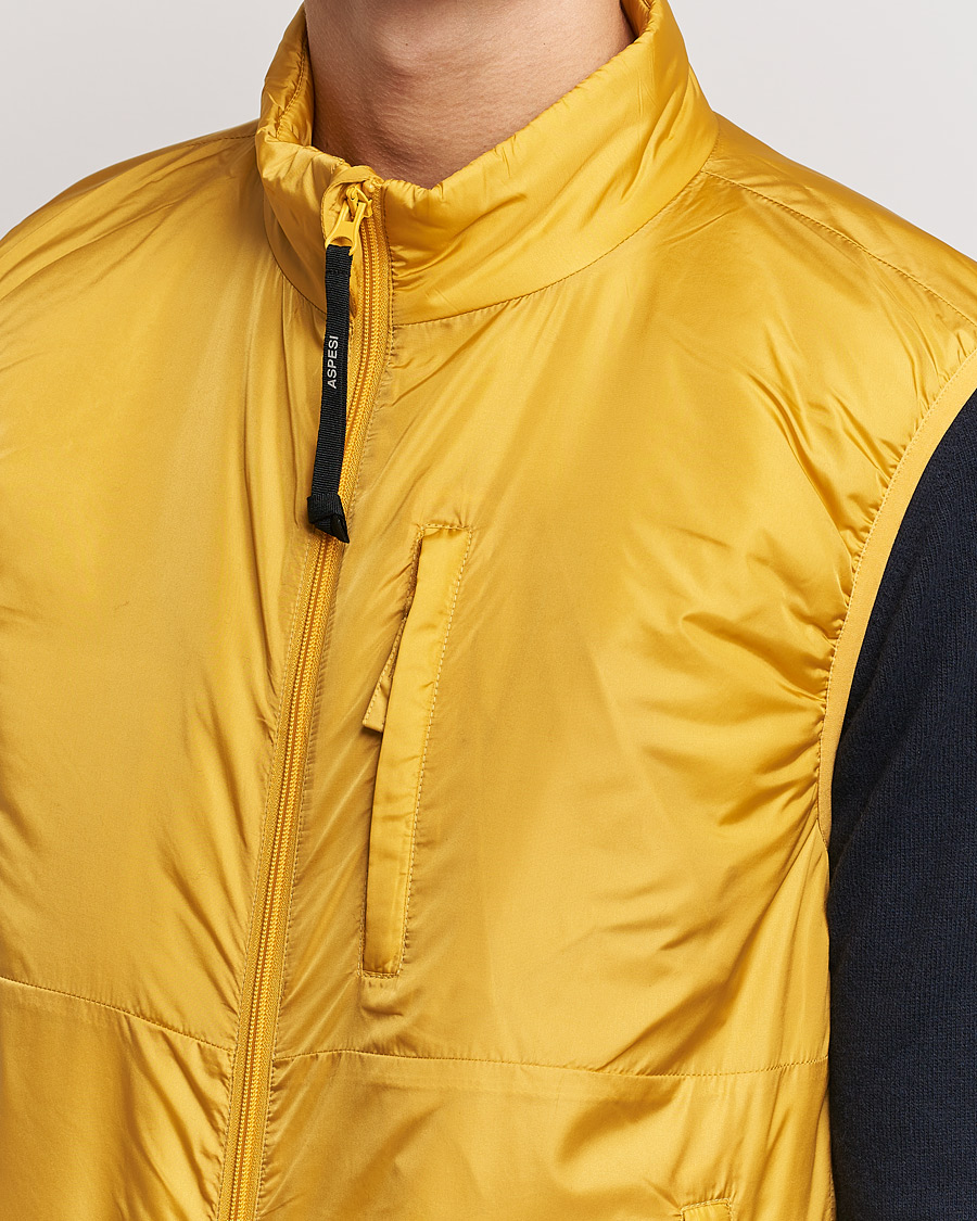 Men | Gilets | Aspesi | Jil Padded Vest Yellow
