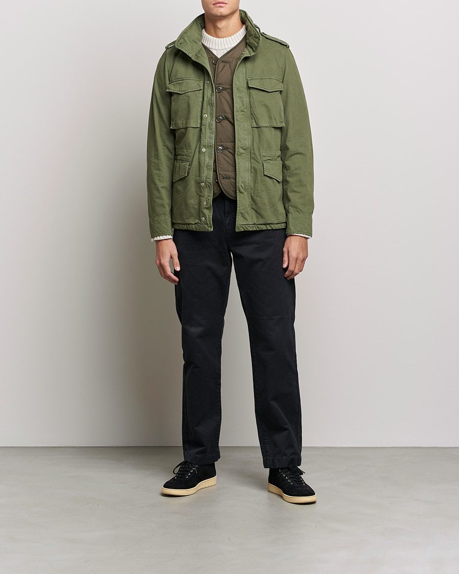 Men | Autumn Jackets | Aspesi | Minifield Cotton Jacket Sage