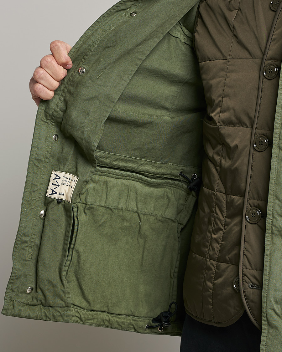 Men | Coats & Jackets | Aspesi | Minifield Cotton Jacket Sage