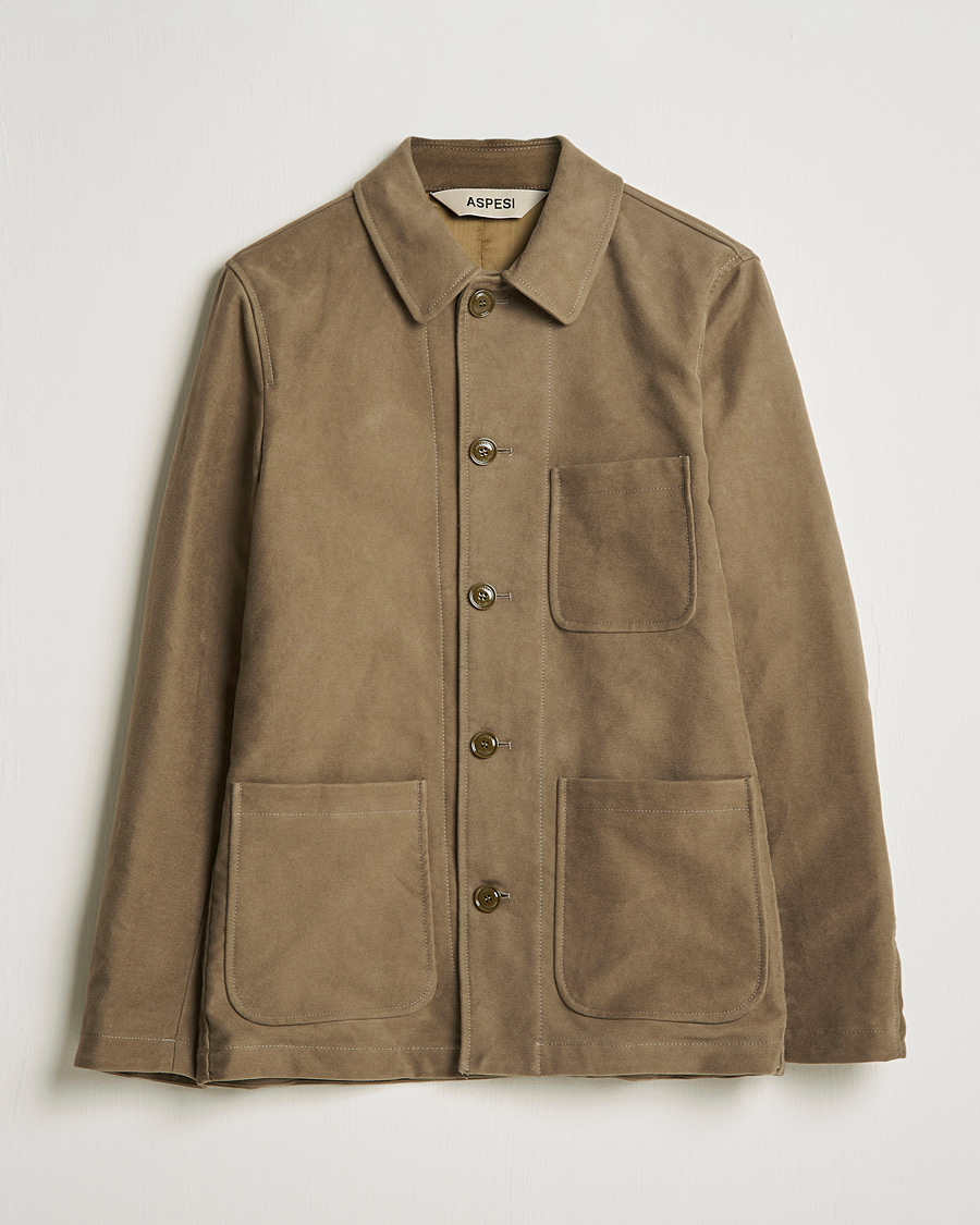 Men | Coats & Jackets | Aspesi | Tadao Shirt Jacket Light Military