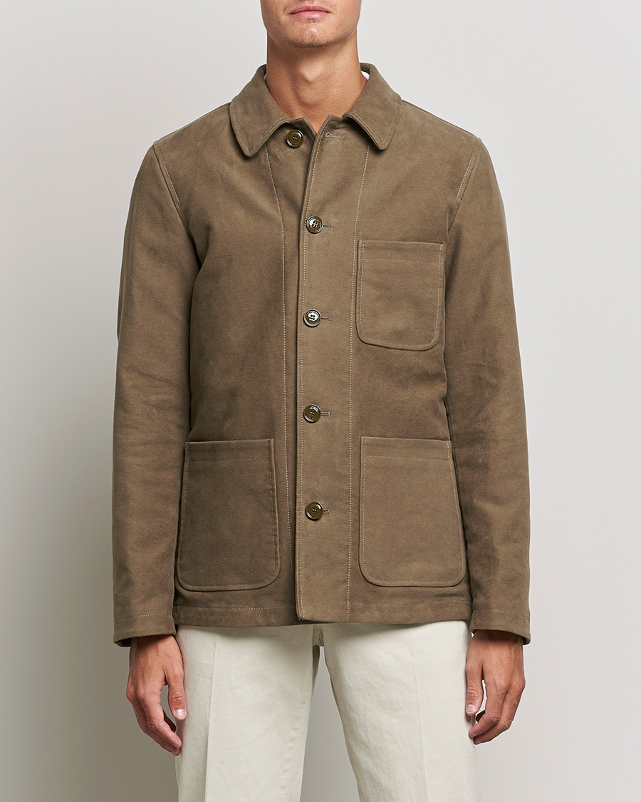 Men | Coats & Jackets | Aspesi | Tadao Shirt Jacket Light Military