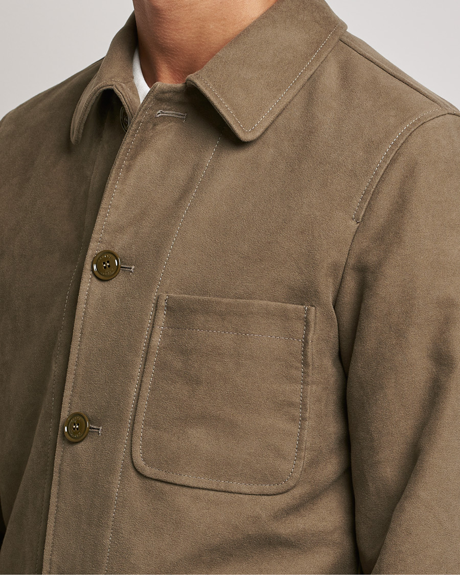Men | Coats & Jackets | Aspesi | Tadao Shirt Jacket Light Military