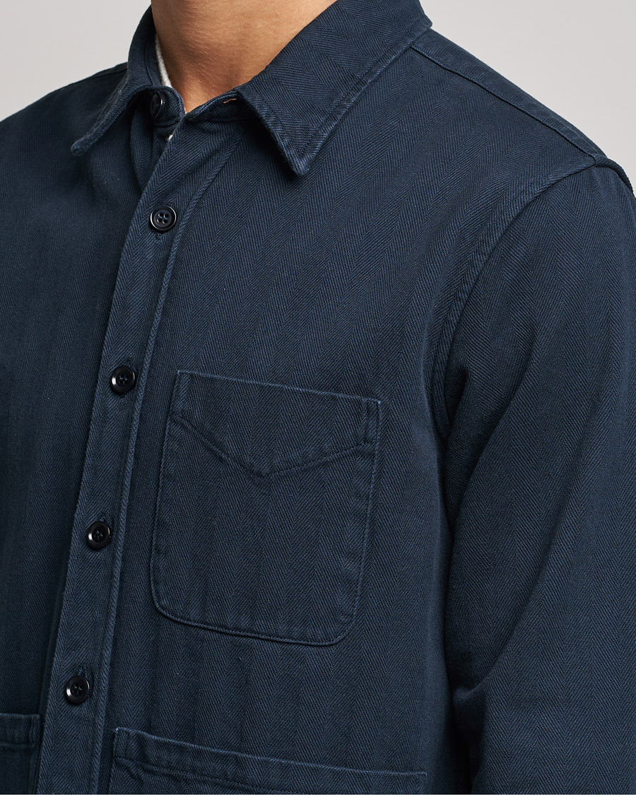 Men | Shirts | Aspesi | Utility Shirt Navy