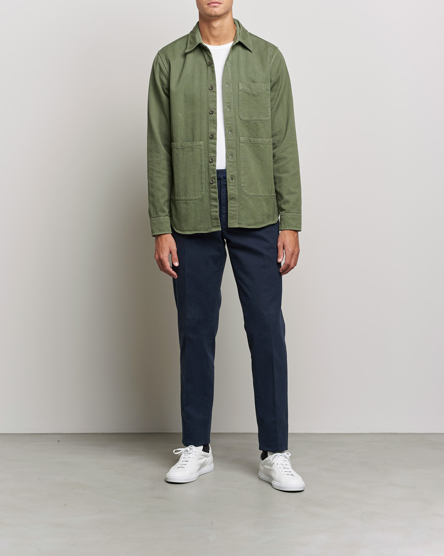Men | Shirts | Aspesi | Utility Shirt Sage