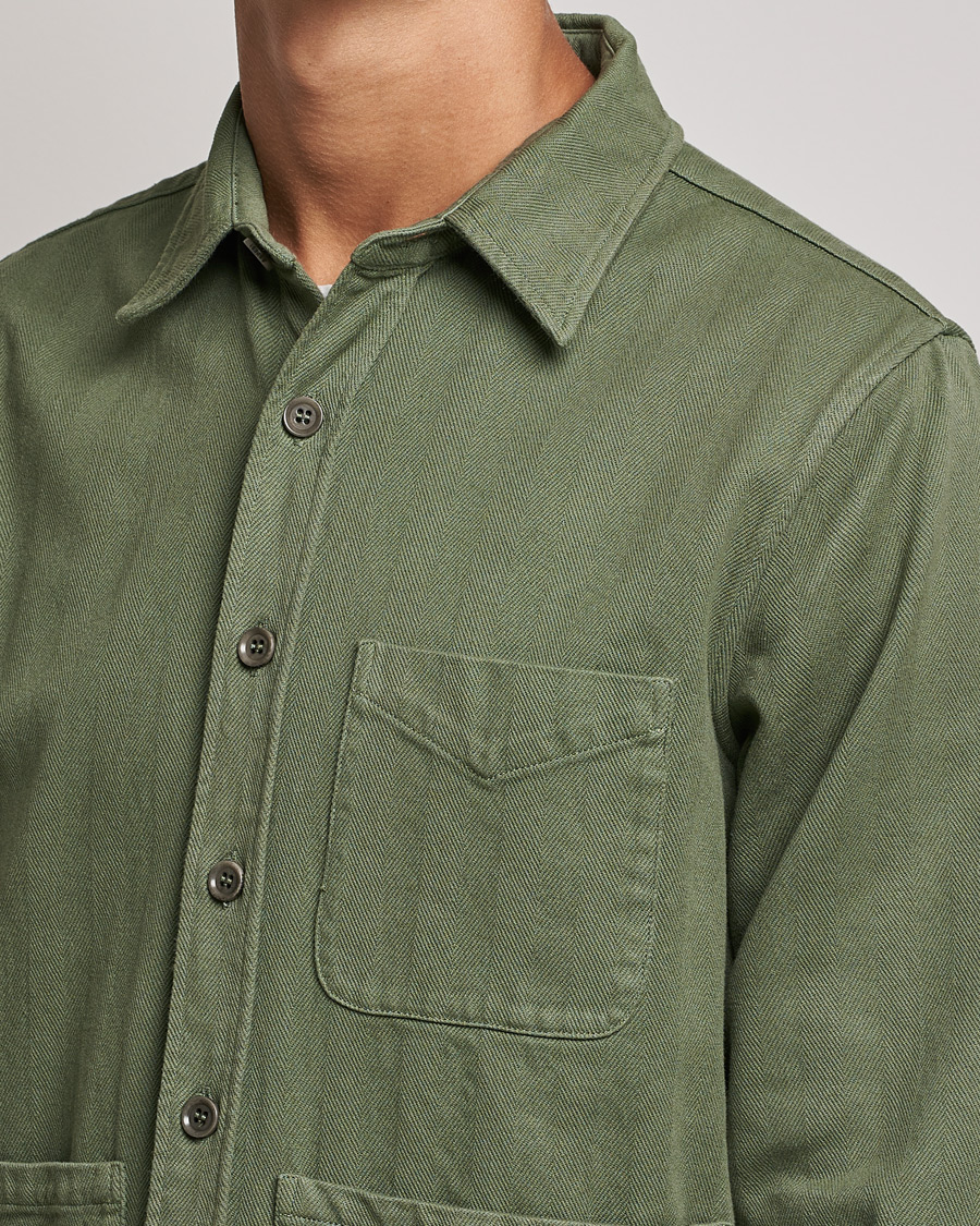 Men | Shirts | Aspesi | Utility Shirt Sage