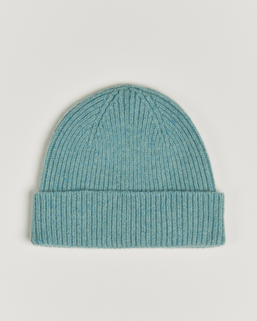 Men | Le Bonnet Lambswool/Caregora Beanie Basil | Le Bonnet | Lambswool/Caregora Beanie Basil