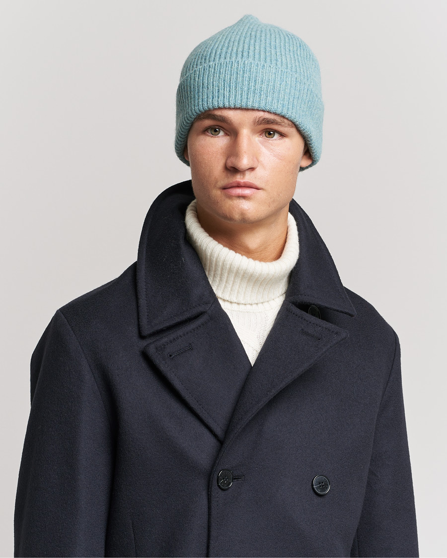 Men | Le Bonnet Lambswool/Caregora Beanie Basil | Le Bonnet | Lambswool/Caregora Beanie Basil