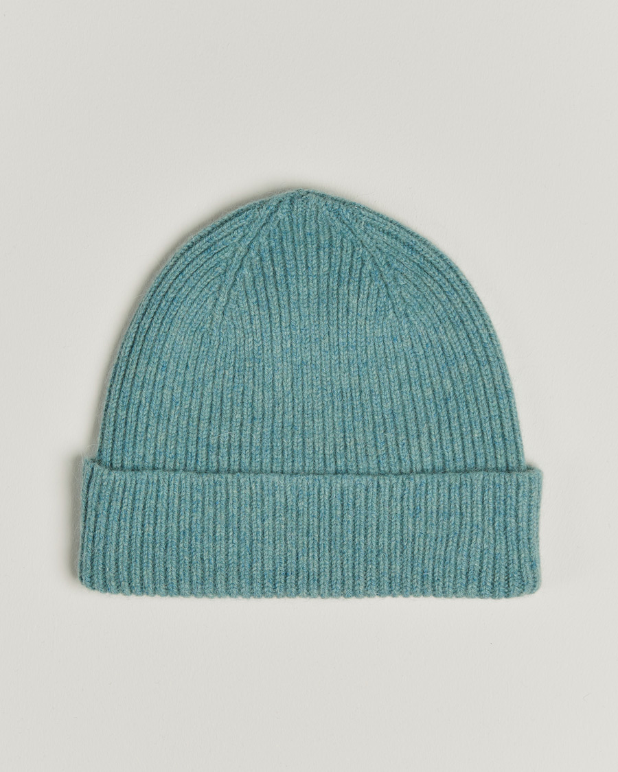 Men | Le Bonnet Lambswool/Caregora Beanie Basil | Le Bonnet | Lambswool/Caregora Beanie Basil