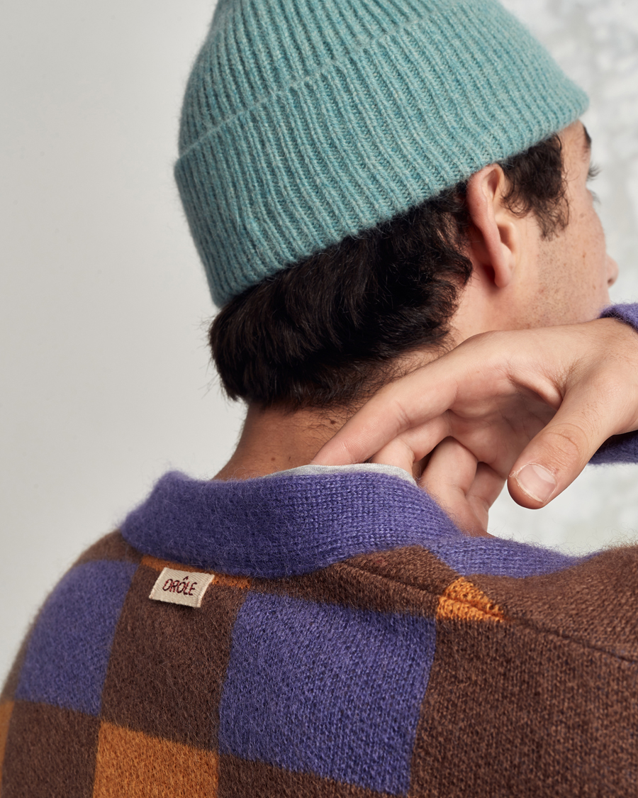 Men | Le Bonnet Lambswool/Caregora Beanie Basil | Le Bonnet | Lambswool/Caregora Beanie Basil