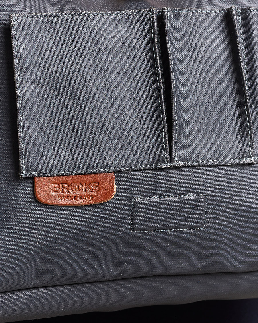 Men | Brooks England Barbican Cotton Canvas 13L Shoulder Bag Grey | Brooks England | Barbican Cotton Canvas 13L Shoulder Bag Grey