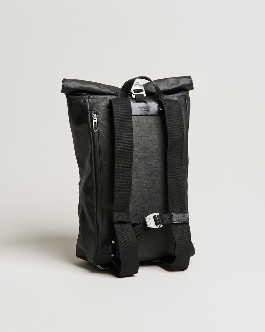 Men | Bags | Brooks England | Rivington Cotton Canvas 18L Rolltop Backpack Black