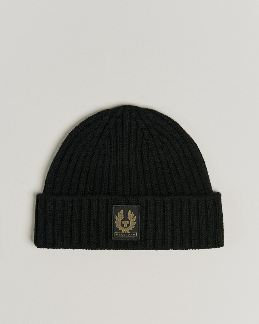Men | Belstaff Watch Wool Beanie Black | Belstaff | Watch Wool Beanie Black