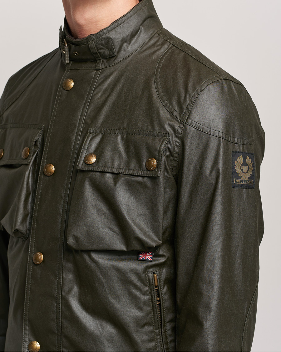 Men | Coats & Jackets | Belstaff | Racemaster Waxed Jacket Faded Olive