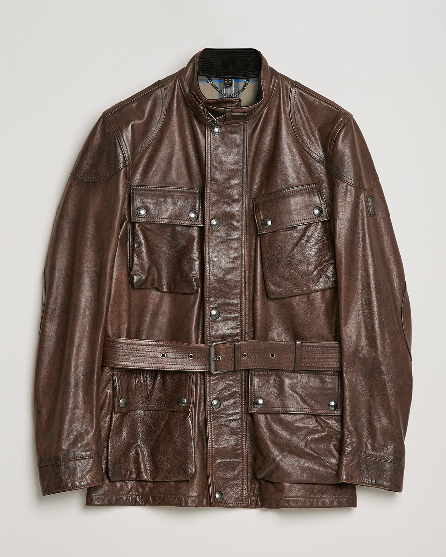 Belstaff レザージャケットXL（表記Mサイズ ）ブラウン Belstaff ベルスタッフ 古着ブラウンレザージャケット 商品詳細ページ