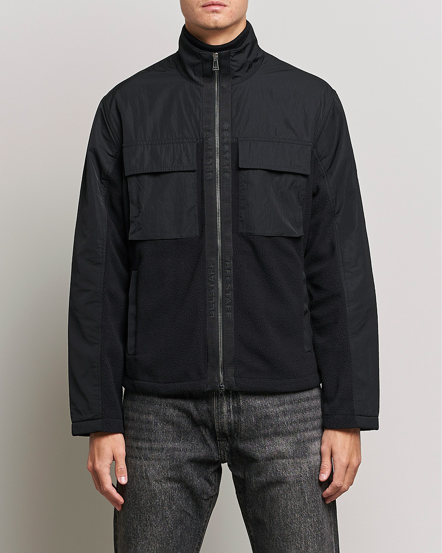 Men | Coats & Jackets | Belstaff | Halstead Fleece Jacket Black