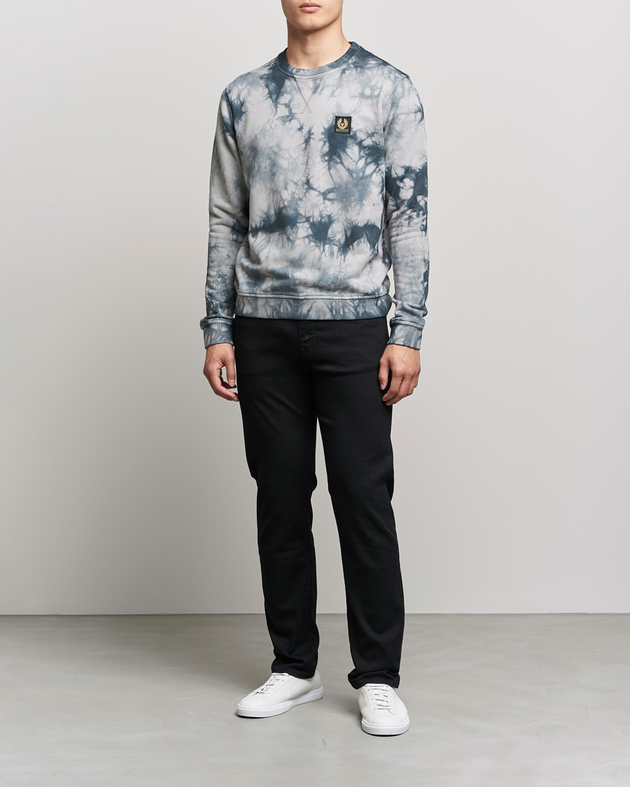 Men | Grey sweatshirts | Belstaff | Surface Batik Sweatshirt Granite Grey
