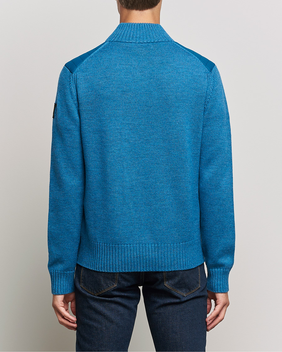 Men | Sweaters & Knitwear | Belstaff | Kingston Full Zip Hybrid Legion Blue