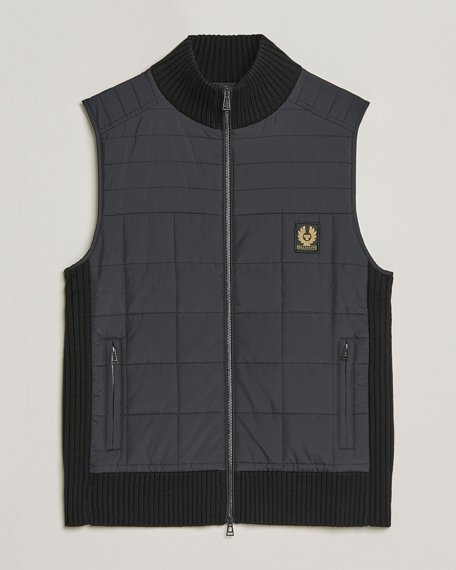 Men | Pullovers | Belstaff | Kempton Hybrid Vest Black