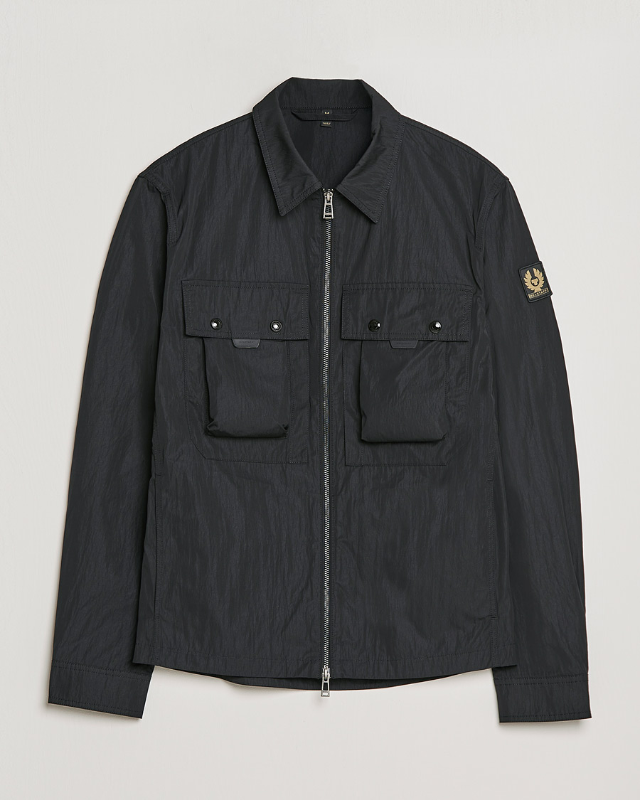 Men | Shirts | Belstaff | Tactical Nylon Pocket Overshirt Black