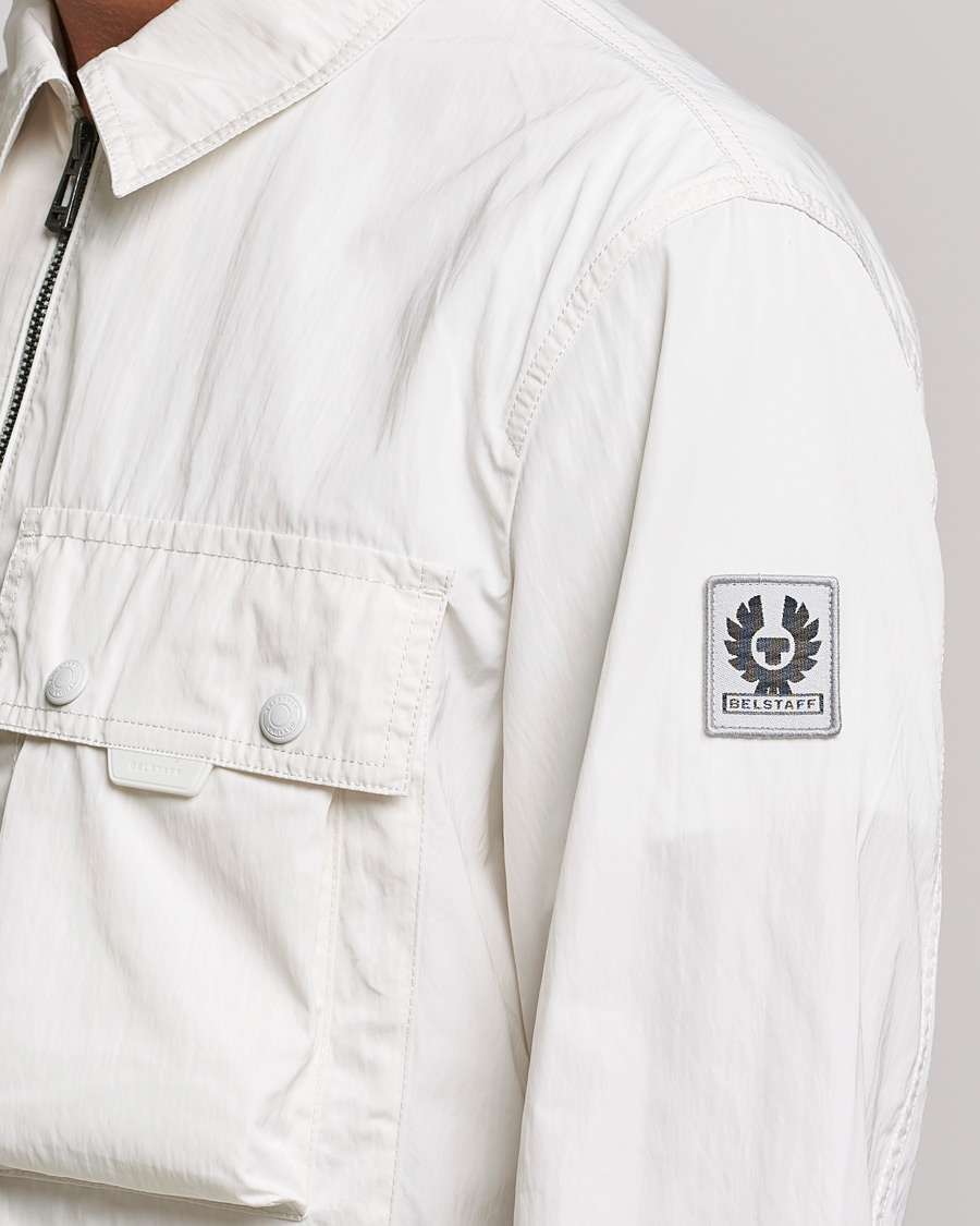 Men | Shirts | Belstaff | Tactical Nylon Pocket Overshirt Chalk