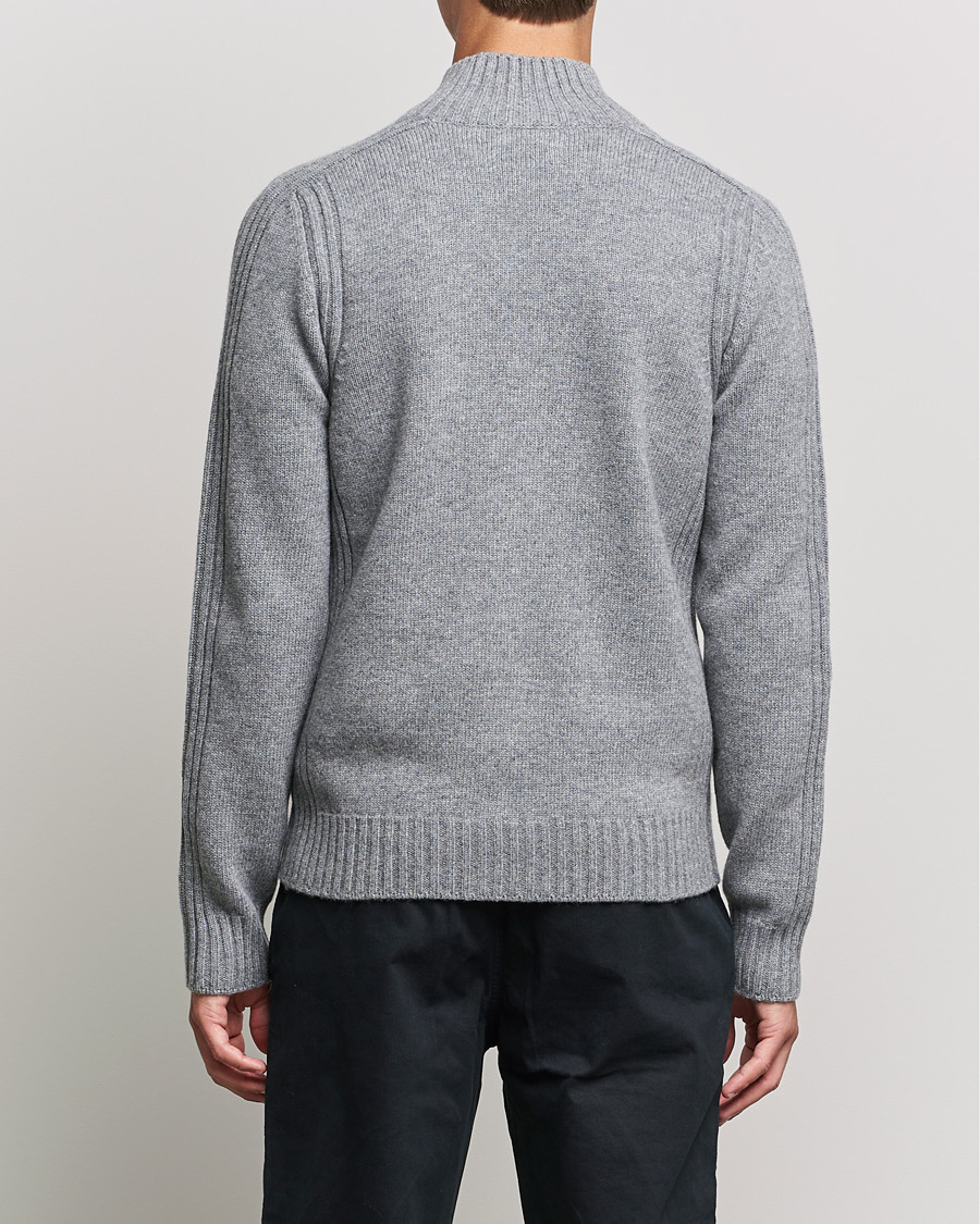 Men | Sweaters & Knitwear | Belstaff | Watch Full Zip Wool Cardigan Pale Grey Melange