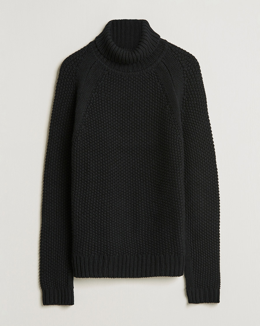Men | Sweaters & Knitwear | Belstaff | Manor Wool Rollneck Black