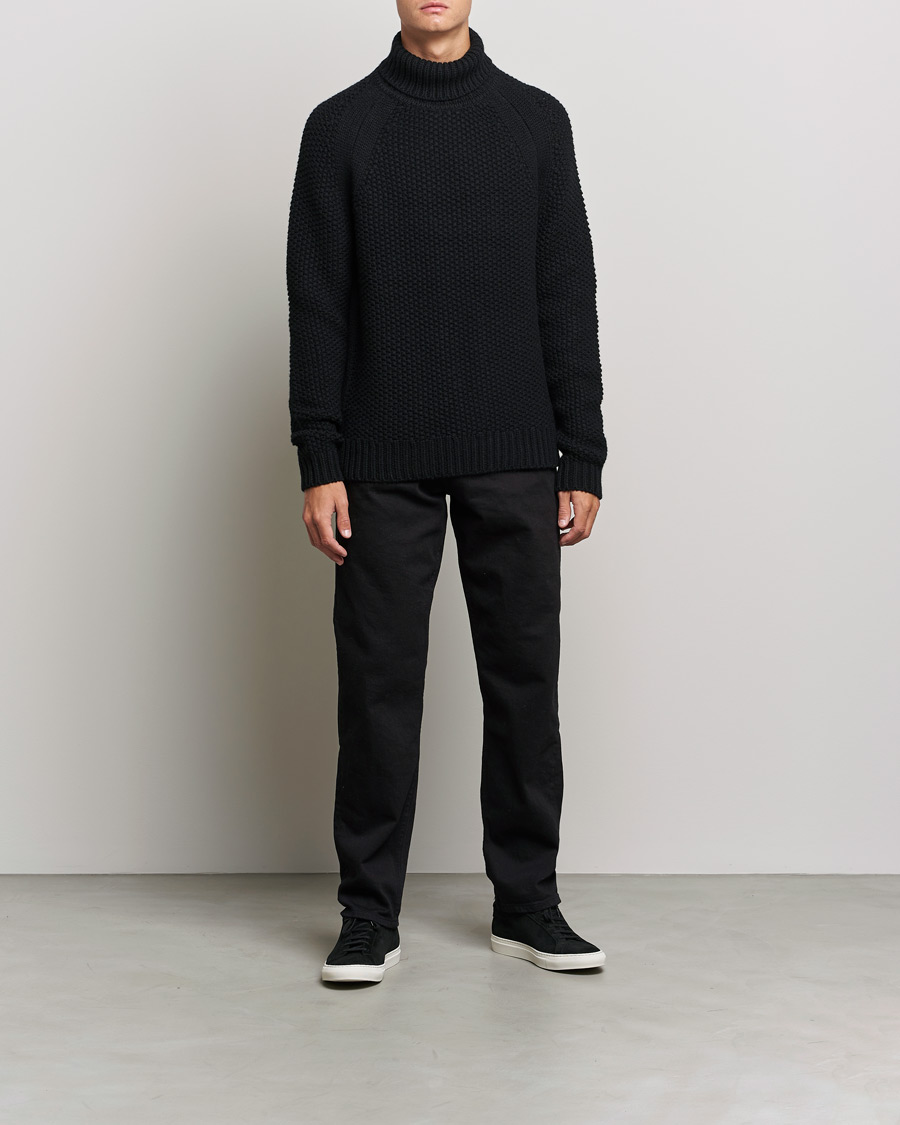 Men | Sweaters & Knitwear | Belstaff | Manor Wool Rollneck Black