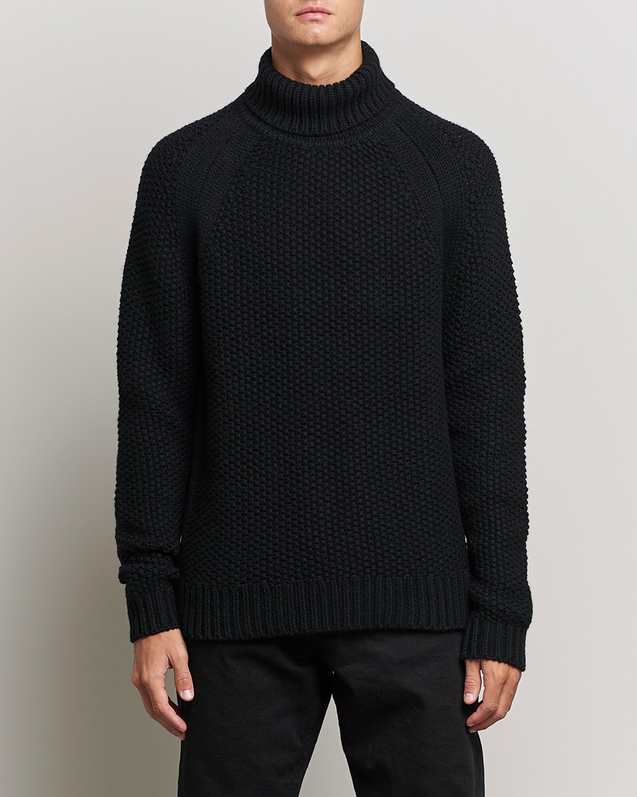 Men | Sweaters & Knitwear | Belstaff | Manor Wool Rollneck Black