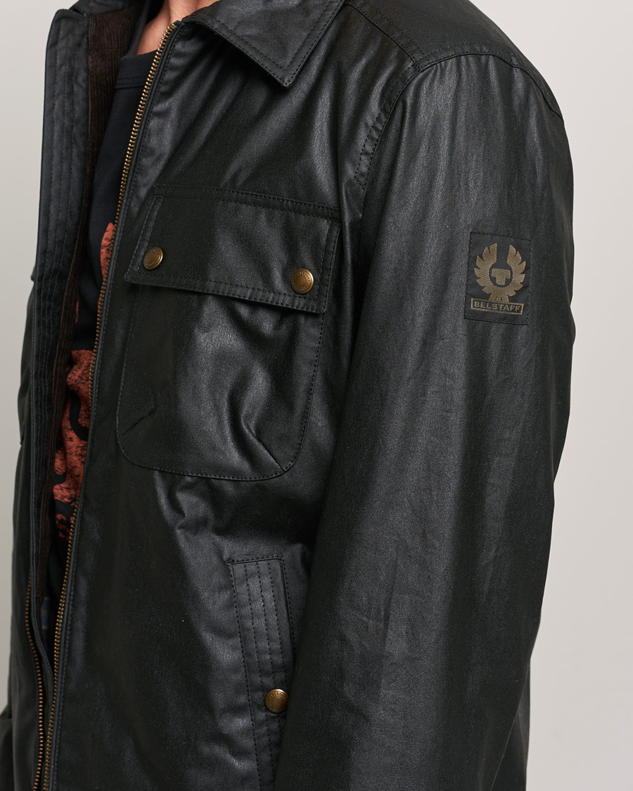 Men | Coats & Jackets | Belstaff | Tour Waxed Shirt Jacket Black