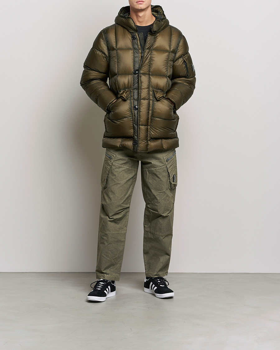 Men | Winter jackets | C.P. Company | DD Shell Long Down Jacket Dark Green