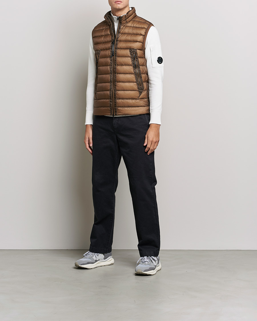 Men | Coats & Jackets | C.P. Company | DD Shell Padded Down Vest Brown