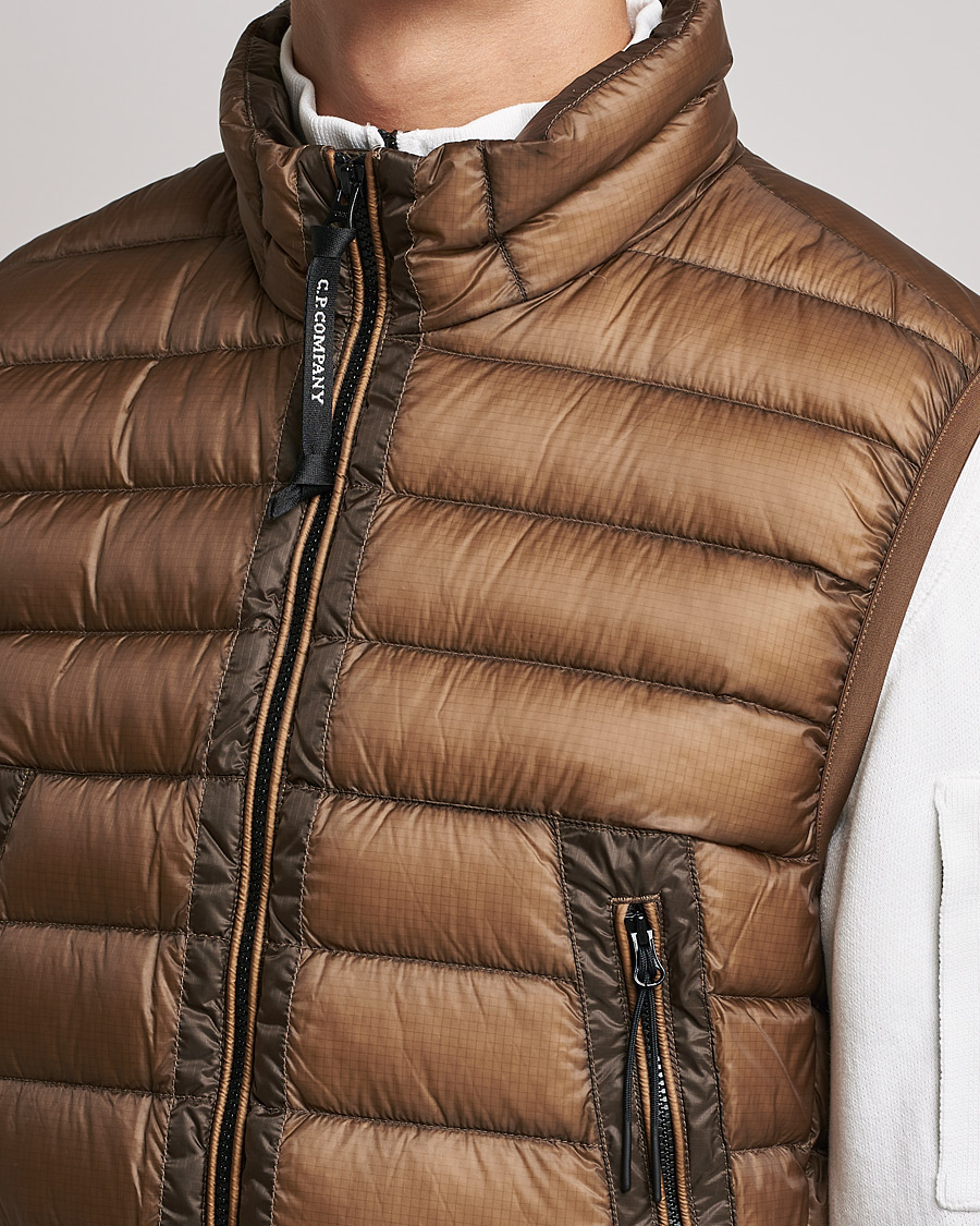 Men | Coats & Jackets | C.P. Company | DD Shell Padded Down Vest Brown