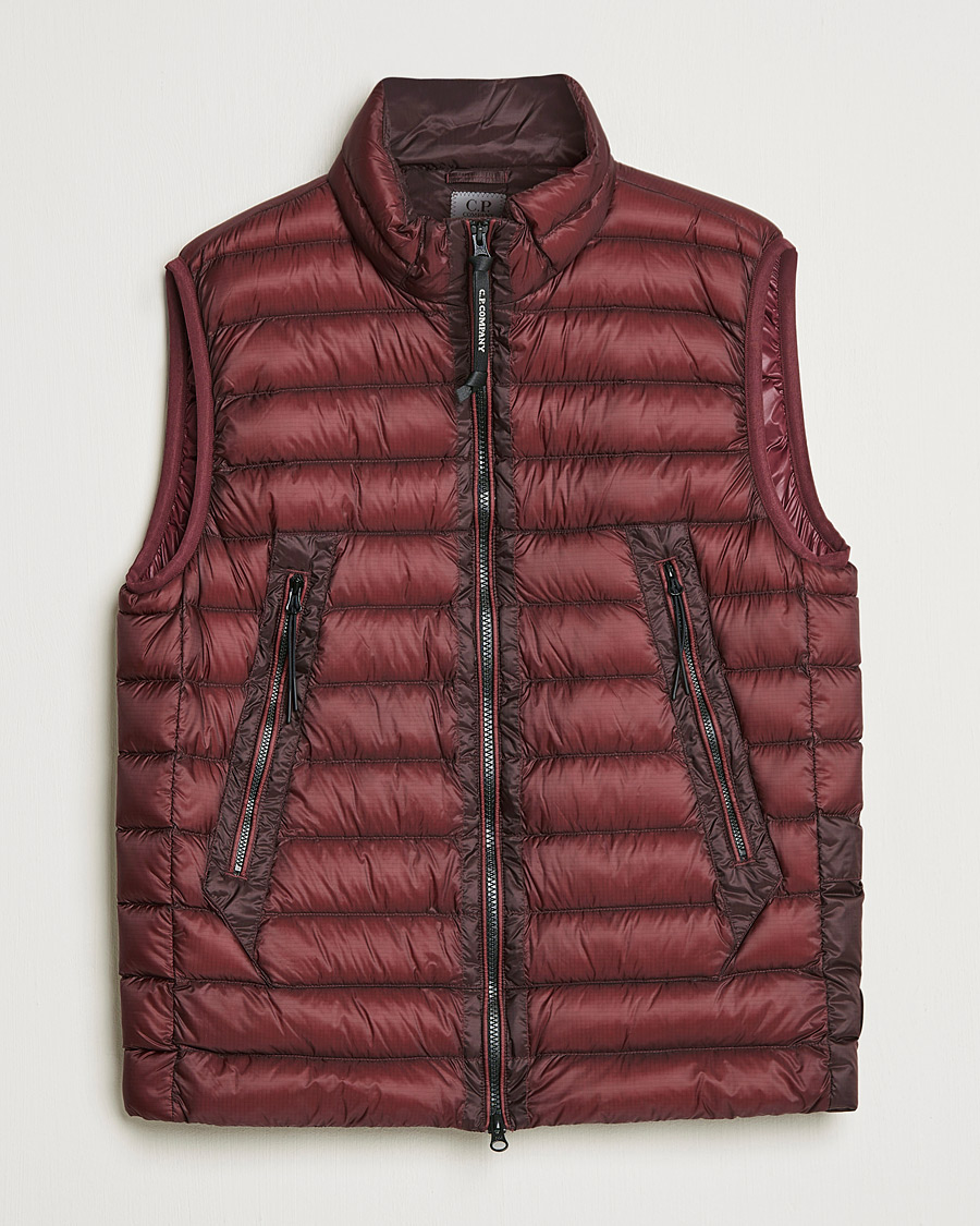 Men | Coats & Jackets | C.P. Company | DD Shell Padded Down Vest Wine