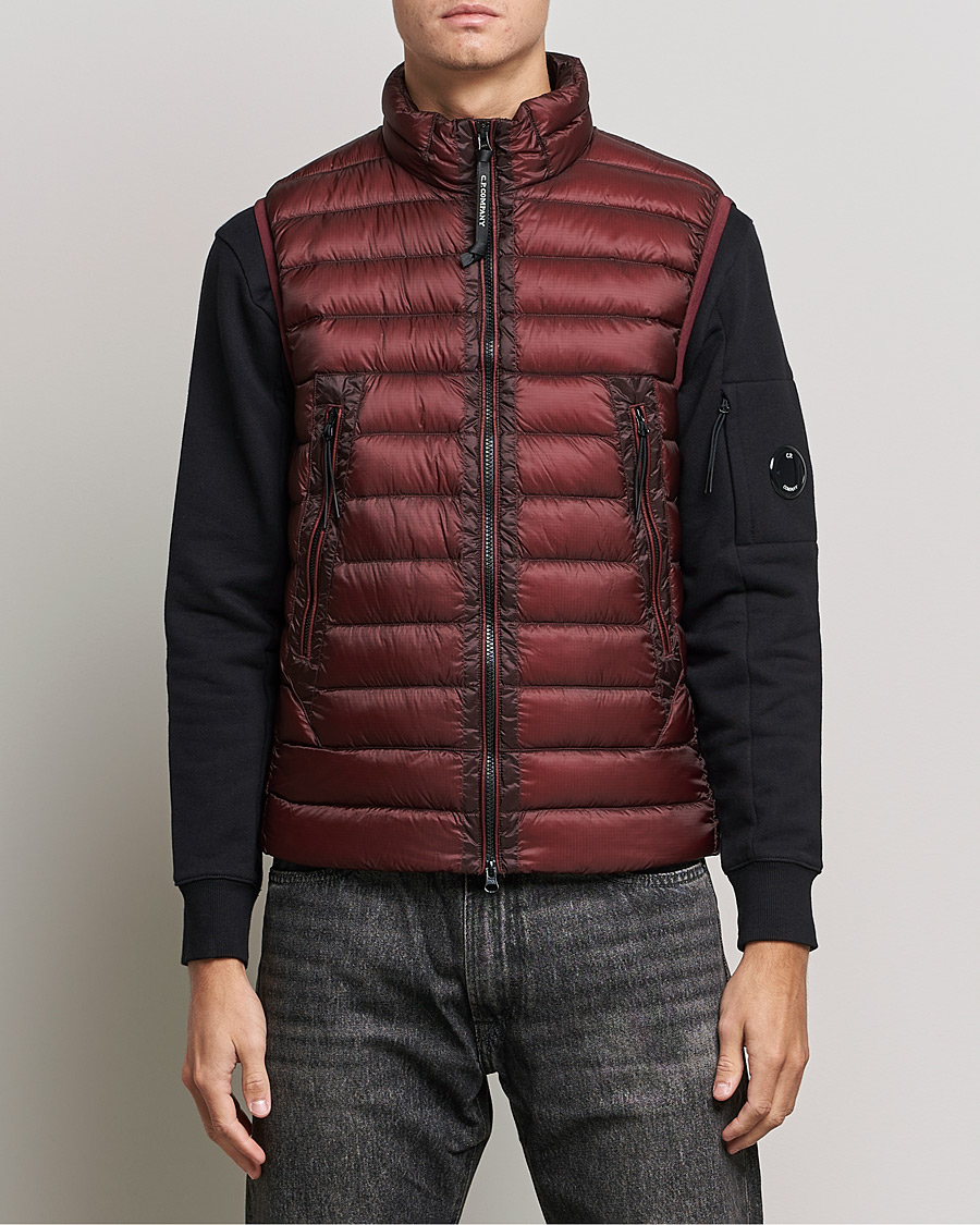 Men | Coats & Jackets | C.P. Company | DD Shell Padded Down Vest Wine